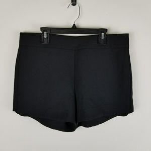 J Crew Drapey Shorts Mini Black Side Zipper Casual